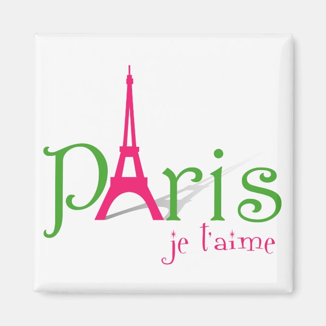Aimant J'aime Paris (Devant)