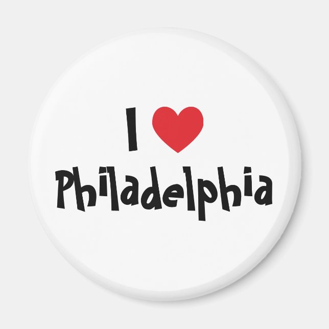 Aimant J'aime Philadelphie (Devant)