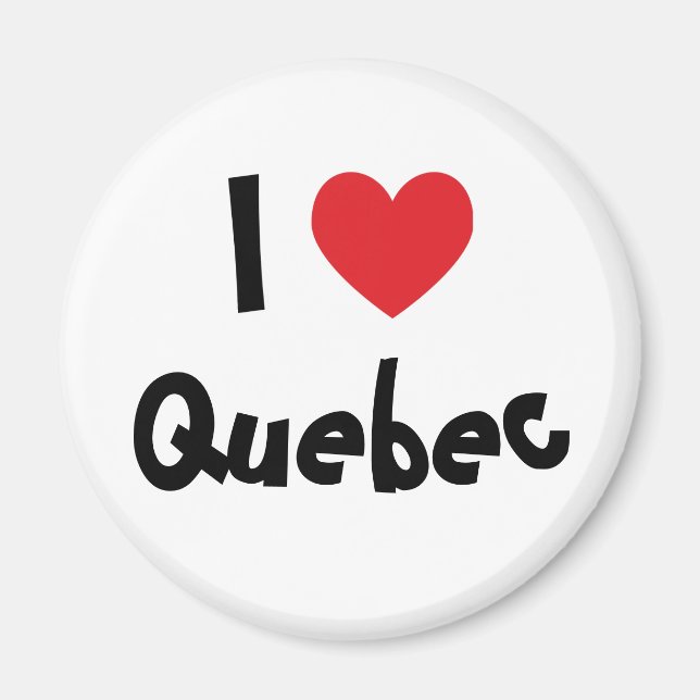 Aimant J'aime Québec (Devant)