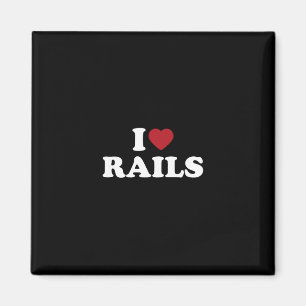 Aimant J'aime Rails Skate Parks Skateboard Skateur 