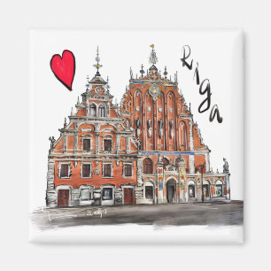 Aimant J'aime Riga