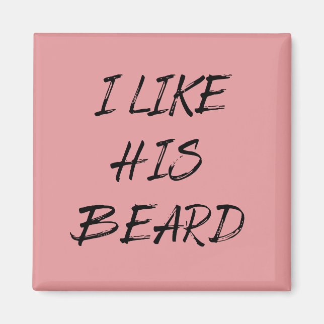 Aimant j'aime sa barbe (Devant)