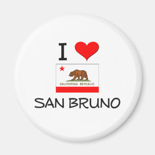 Aimant J'aime San BRUNO la Californie