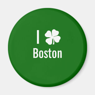Aimant J'aime (shamrock) le Jour de la Saint Patrick de