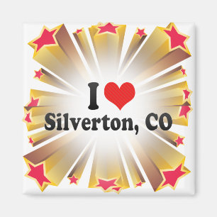 Aimant J'aime Silverton, Co