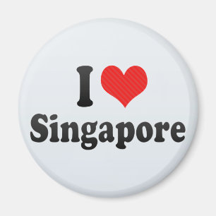 Aimant J'aime Singapour