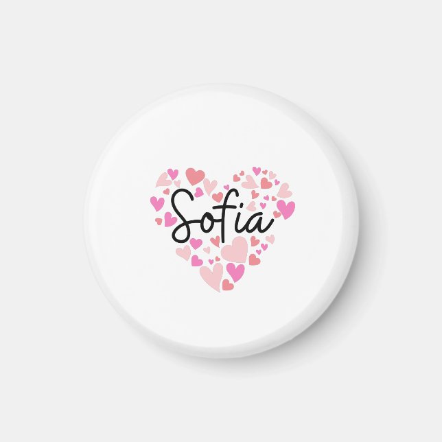 Aimant J'aime Sofia (Devant)