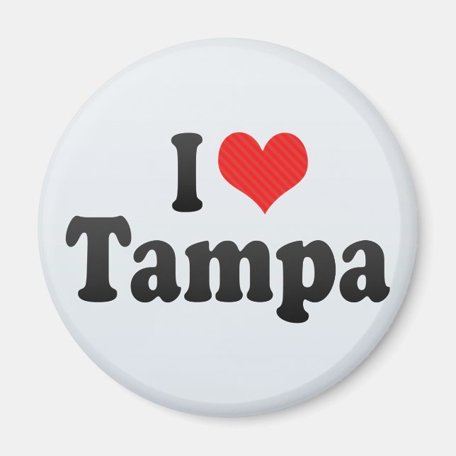 Aimant J'aime Tampa (Devant)