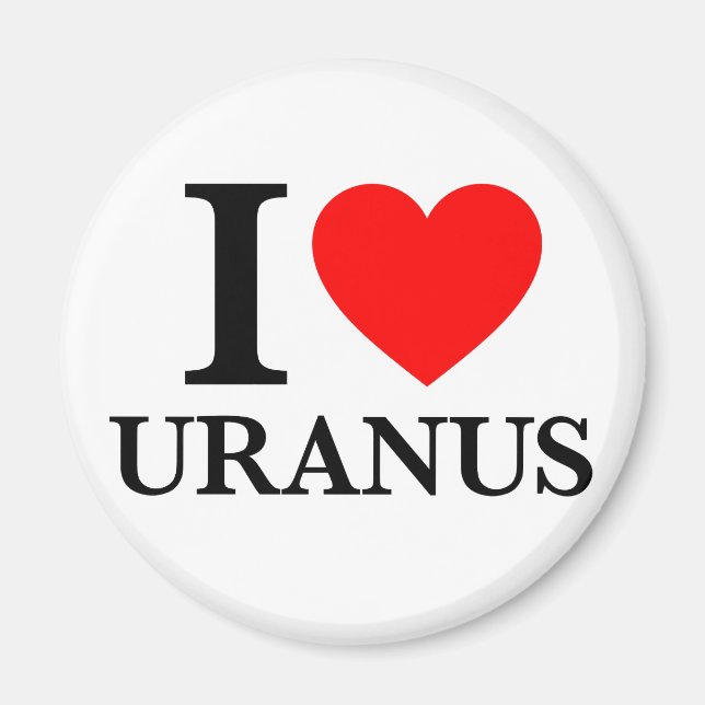 Aimant J'aime Uranus (Devant)
