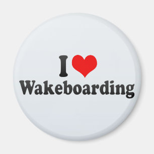 Aimant J'aime Wakeboarding