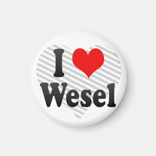 Aimant J'Aime Wesel, Allemagne. Ich Liebe Wesel, Allemagn
