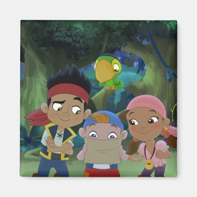 Aimant Jake et les pirates du Neverland | Carte des tréso (Devant)