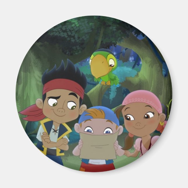 Aimant Jake et les pirates du Neverland | Carte des tréso (Devant)