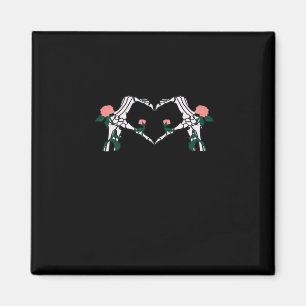 Aimant Jamais Wilts - Squelette Mains Roses