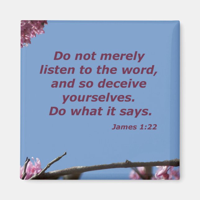 Aimant James 1:22 (Devant)