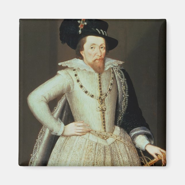 Aimant James I, portrait mi-long (Devant)