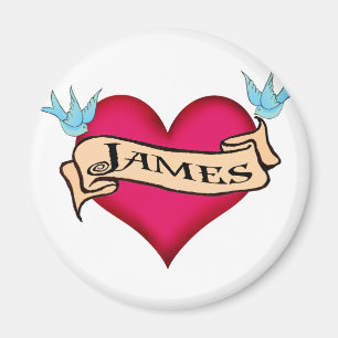 Aimant James - T-shirts et cadeaux faits sur commande de