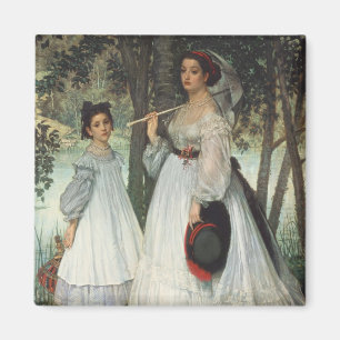 Aimant James Tissot   les deux soeurs : Portrait, 1863