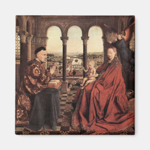 Aimant Jan van Eyck - Madonna et chancelier Nicholas Rol