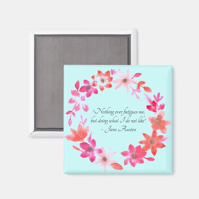 Aimant Jane Austen Self-Care Quote – Mansfield Park  (Recto/Verso)