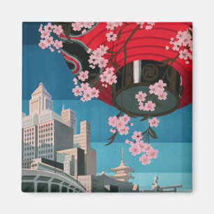Aimant Japon Tokyo Vintage Japonais affiche de voyage