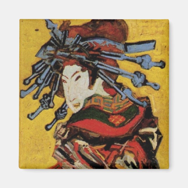 Aimant Japonais Courtesan Oiran par Vincent van Gogh (Devant)