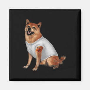 Aimant Japonais Shiba Inu Tattoo Amoureux des chiens Prop