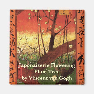 Aimant Japonisme : Arbre à prune fleuri par Vincent van G