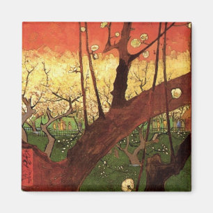 Aimant Japonisme : Arbre à prune fleuri par Vincent van G