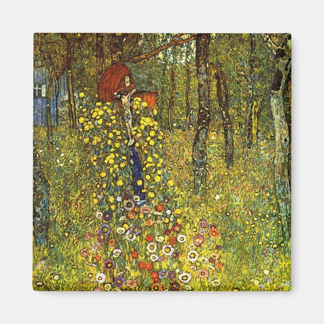 Aimant Jardin agricole avec Crucifix par Gustav Klimt (Devant)