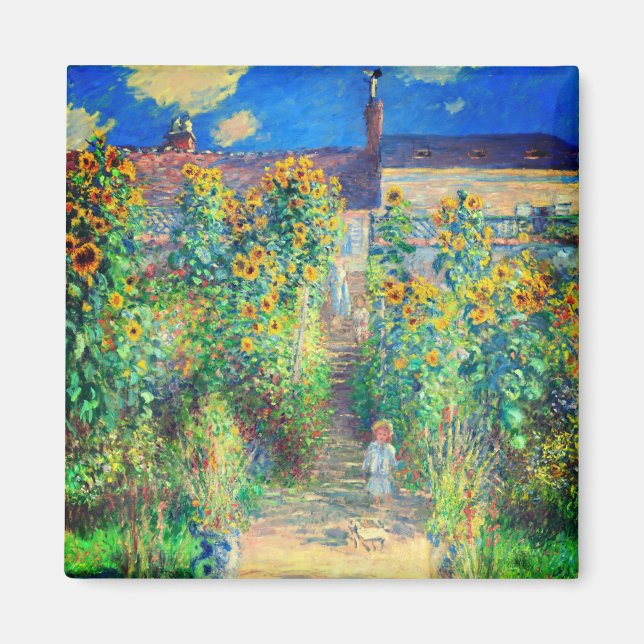 Aimant Jardin aux fleurs de Monet (Devant)