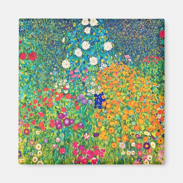 Aimant Jardin aux fleurs, Gustav Klimt (Devant)
