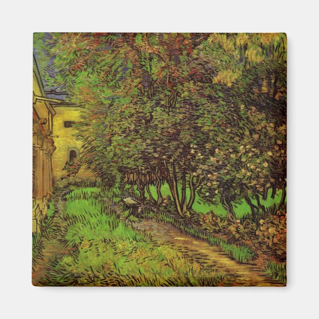 Aimant Jardin de l'hôpital Saint-Paul par Vincent van Gog (Devant)