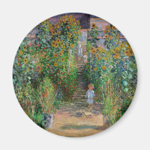 Aimant Jardin de Monet Vetheuil Impressionim Peinture de