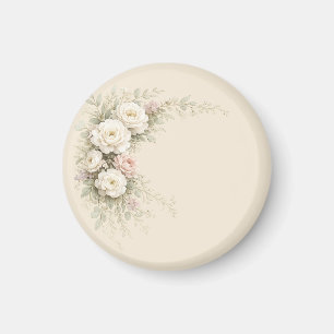 Aimant Jardin de roses à l'aquarelle pour un style intemp
