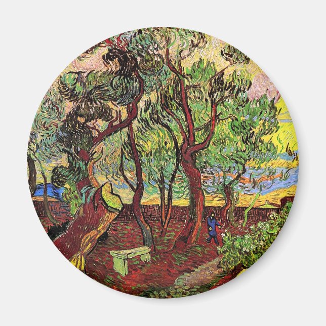 Aimant Jardin de Saint-Paul Hospital Van Gogh Art (Devant)