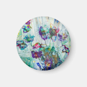 Aimant Jardin des colibris Peinture abstraite