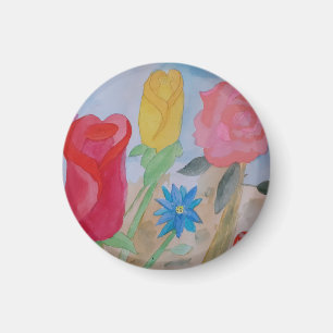 Aimant Jardin fleuri d'été