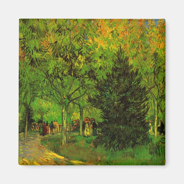 Aimant Jardin public Arles Van Gogh Art (Devant)