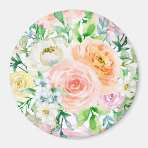 Aimant Jardin romantique Pastel