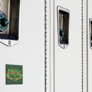 Aimant Jardin vert de Noël avec couronne
