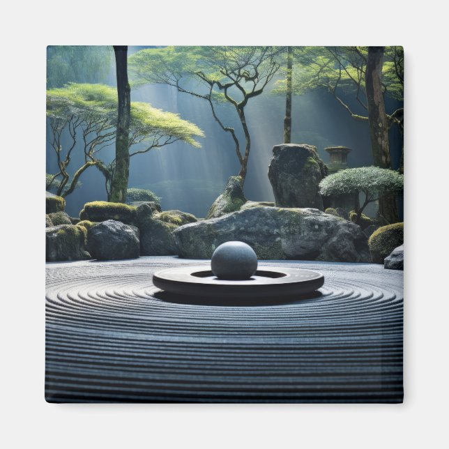 Aimant Jardin zen Nature paisible (Devant)
