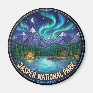 Aimant Jasper National Park la nuit Canada