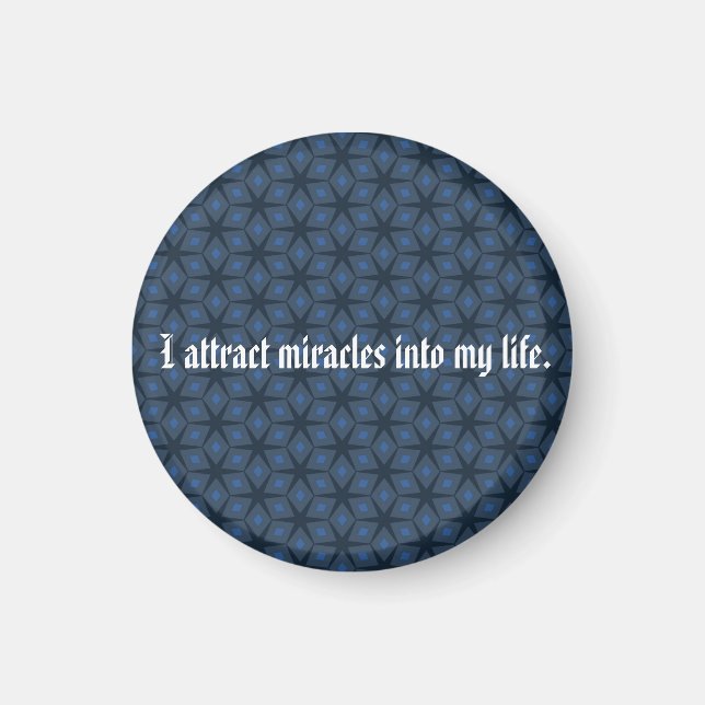 Aimant J'attire des miracles dans ma vie (Devant)