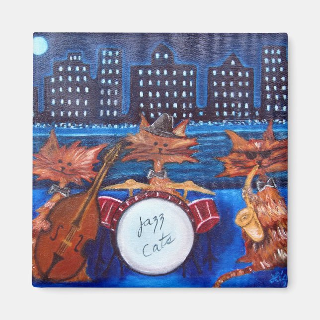 Aimant Jazz Cats (Devant)