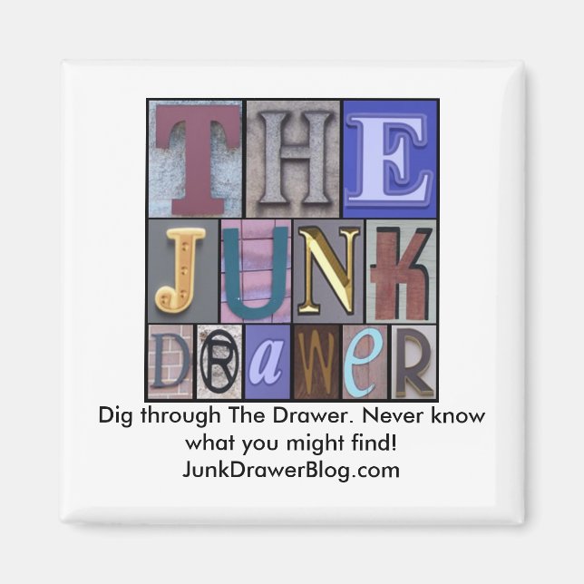 Aimant JDLogo, Passez à travers le tiroir. Je ne sais jam (Devant)