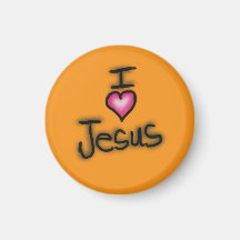 Je Coeur Jésus J'aime Jésus Orange
