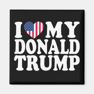 Aimant Je Coeur Mon Donald Trump Pour Le Président 2024