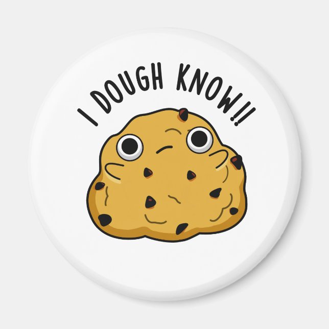 Aimant Je Connais Dough Pun À Cuisson Drôle (Devant)
