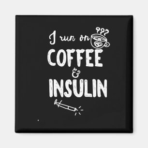 Aimant Je Cours Sur Le Café Et Insuline Amusant Diabète A